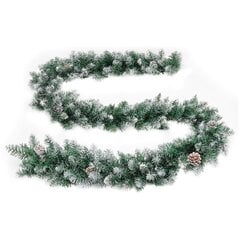 vidaXL jõuluvanik LED-tuledega roheline, 5,2 m, PVC hind ja info | Jõulukaunistused | kaup24.ee