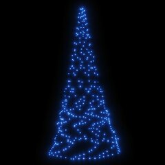 vidaXL jõulupuu vaiaga, sinine, 200 LEDi, 180 cm цена и информация | Гирлянды | kaup24.ee