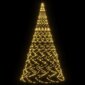 vidaXL jõulupuu vaiaga, soe valge, 3000 LEDi, 800 cm hind ja info | Jõulutuled | kaup24.ee