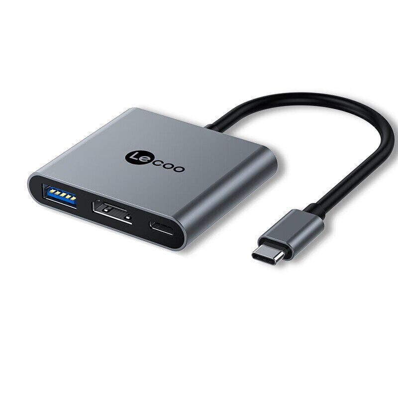 Adapter Lecoo LKC1327H 3in1 Type-C et USB3.0 PD100W HDMI et HUAWEI Mate40/P50 Samsung S20 цена и информация | USB jagajad, adapterid | kaup24.ee