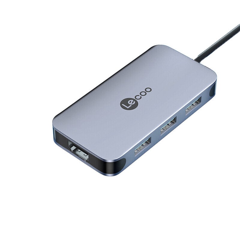 Adapter Lecoo LKC1345H 6in1 Type-C et HUB 3USB3.0 HDMI VGA PD et HUAWEI Mate40/P50 Samsung S20 цена и информация | USB jagajad, adapterid | kaup24.ee