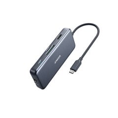 Адаптер Anker A8352 7in1 Type-C До 2USB3.0 HDMI PD SD 1000mbps для HUAWEI Mate40/P50 Samsung S20 цена и информация | Адаптеры и USB-hub | kaup24.ee