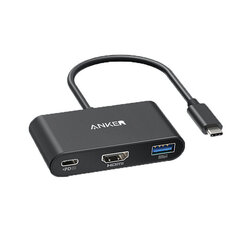 Адаптер Anker A83396 3in1 Type-C До HDMI PD100W USB для HUAWEI Mate40/P50 Samsung S20 цена и информация | Адаптеры и USB-hub | kaup24.ee