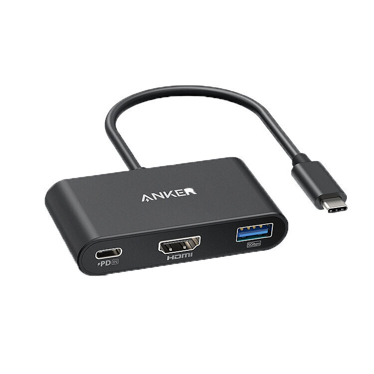 Adapter Anker A83396 3in1 Type-C et HDMI PD100W USB et HUAWEI Mate40/P50 Samsung S20 цена и информация | USB jagajad, adapterid | kaup24.ee