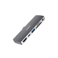Адаптер Anker A8362 6in1 Type-C До HDMI PD60W AUX 3.5mm SD/TF для iPad Pro цена и информация | Адаптеры и USB-hub | kaup24.ee