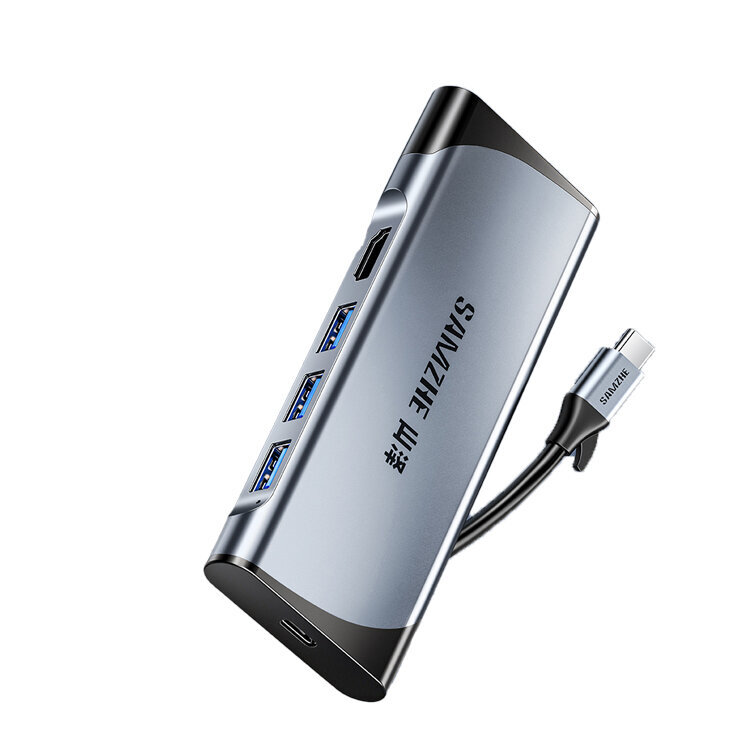 Adapter Samzhe DK-S06 6in1 Type-C et HDMI 1000mbps 3USB3.0 et HUAWEI Mate40/P50 Samsung S20 hind ja info | USB jagajad, adapterid | kaup24.ee