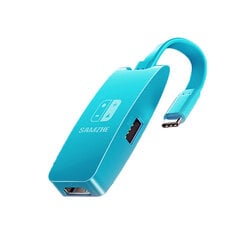 Адаптер Samzhe DK-L3 3in1 Type-C До PD100W HDMI USB2.0 для HUAWEI Mate40/P50 Samsung S20 Switch цена и информация | Адаптер Aten Video Splitter 2 port 450MHz | kaup24.ee