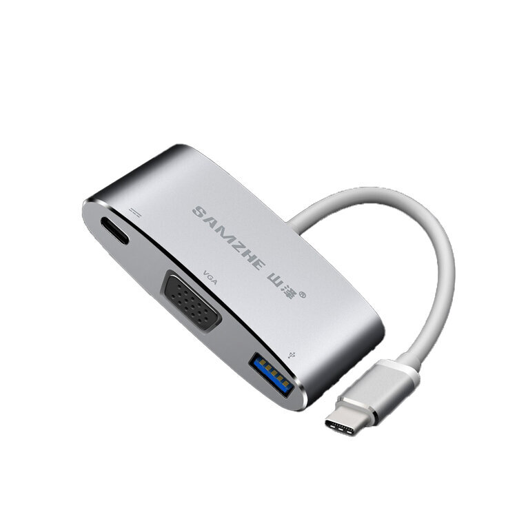 Adapter Samzhe TPC-VU3 3in1 Type-C et PD65W HDMI USB3.0 et HUAWEI Mate40/P50 Samsung S20 цена и информация | USB jagajad, adapterid | kaup24.ee