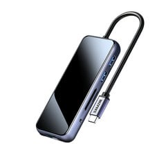 Адаптер Samzhe GT8K 8in1 Type-C До HDMI SD/TF 3USB3.0 Type-C 1000mbps для HUAWEI Mate40/P50 Samsung S20 цена и информация | Адаптеры и USB-hub | kaup24.ee