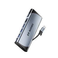 Adapter Samzhe DK-S05 5in1 Type-C et HDMI 3USB3.0 PD100W et HUAWEI Mate40/P50 Samsung S20 цена и информация | Адаптеры и USB-hub | kaup24.ee