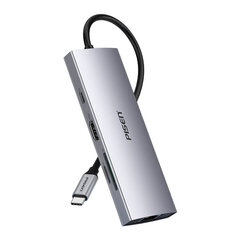 Адаптер Pisen PGM-HB02 8in1 Type-C До HDMI 3USB3.0 PD100W SD/TF 1000mbps для HUAWEI Mate40/P50 Samsung S20 цена и информация | Адаптеры и USB-hub | kaup24.ee