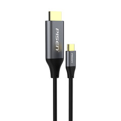 Адаптер Pisen CH101-1800 Type-C До HDMI серый цена и информация | Кабели и провода | kaup24.ee