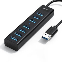 Adapter Biaze HUB28 7in1 USB et 7USB3.0 ABS 0.3m hind ja info | USB jagajad, adapterid | kaup24.ee