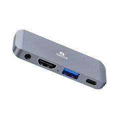 Adapter Biaze R31 4in1 Type-C et USB3.0 PD60W HDMI AUX 3.5mm et HUAWEI Mate40/P50 Samsung S20 iPad Pro цена и информация | Адаптеры и USB-hub | kaup24.ee