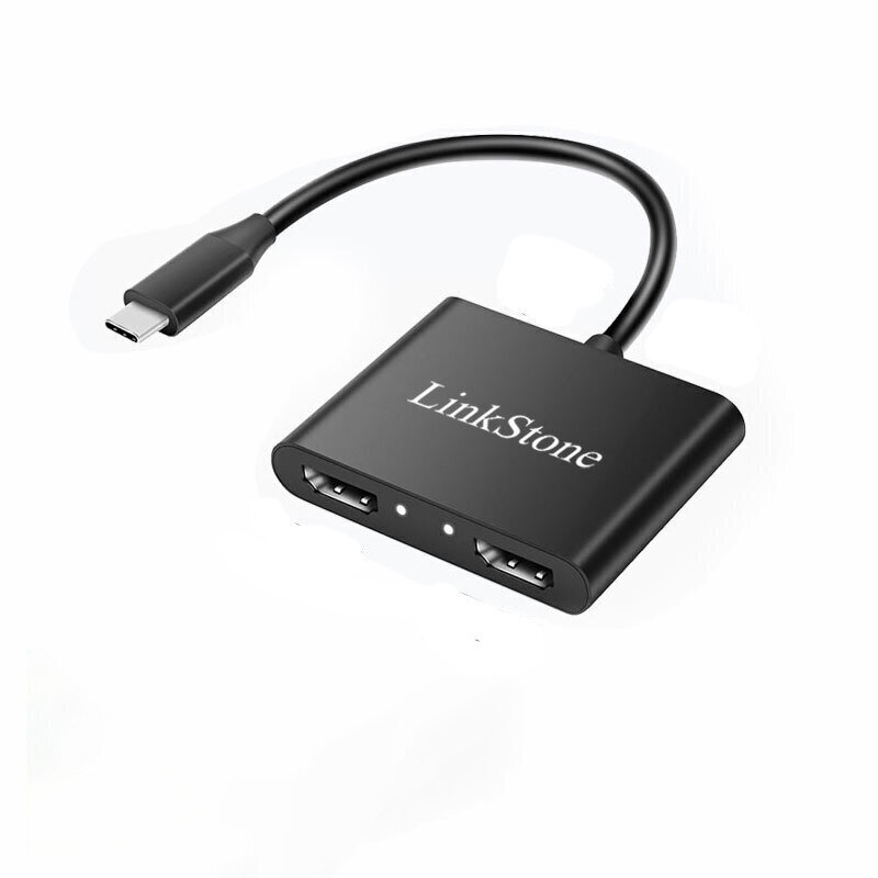 Adapter LinkStone C318F 4in1 Type-C et PD 2HDMI USB3.0 Type-C et HUAWEI Mate40/P50 Samsung S20 цена и информация | USB jagajad, adapterid | kaup24.ee