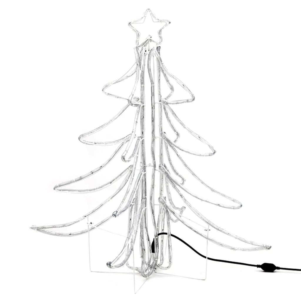 vidaXL LED kokkupandavad jõulupuu figuurid, 2 tk soe valge 87x87x93 cm hind ja info | Jõulukaunistused | kaup24.ee