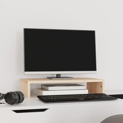 vidaXL monitorialus, 50 x 27 x 10 cm, männipuit цена и информация | Кронштейны для монитора | kaup24.ee