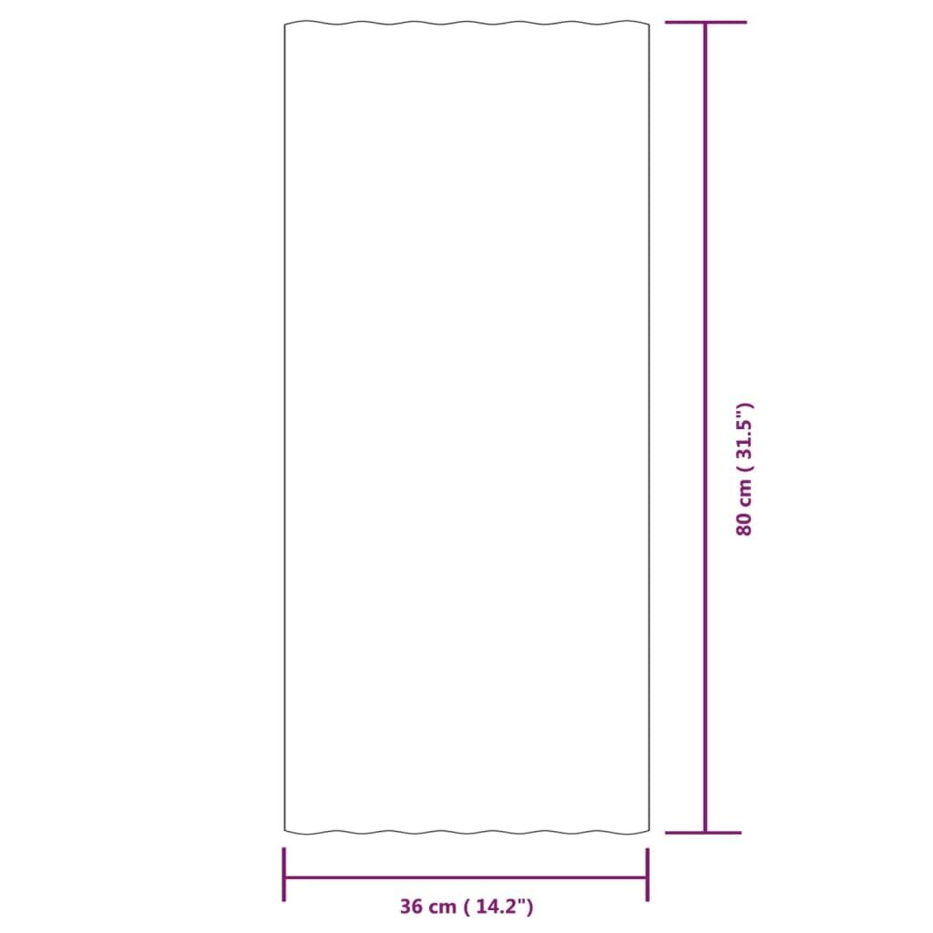 vidaXL katusepaneelid 12 tk, pulbervärvitud teras, hõbedane, 80x36 cm цена и информация | Katuse aluskatted | kaup24.ee