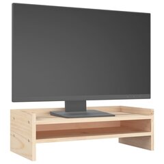 vidaXL monitorialus, 50 x 24 x 16 cm, männipuit цена и информация | Кронштейны для монитора | kaup24.ee