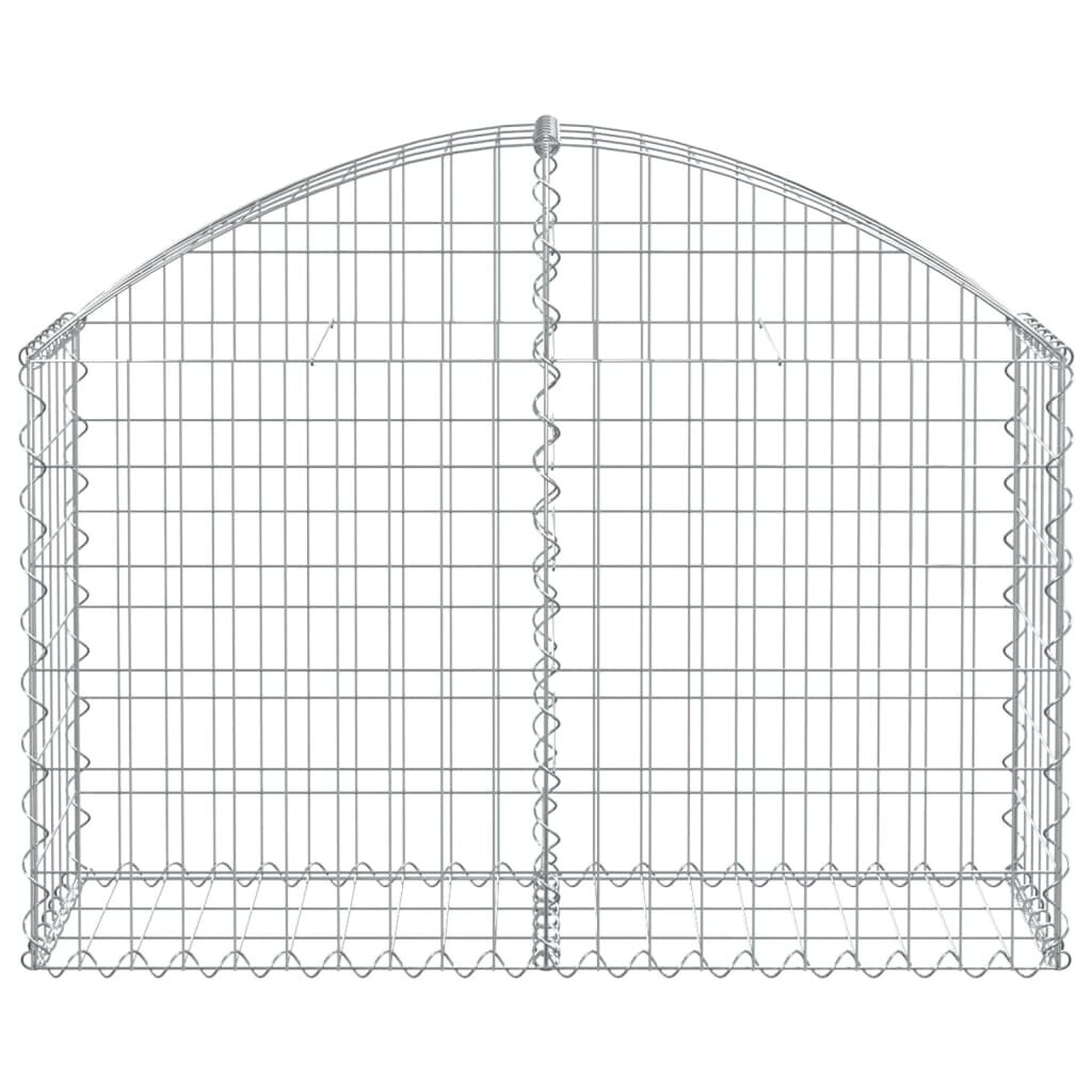 Kumer gabioonikorv, 100x30x60/80cm, hõbedane hind ja info | Aiad ja tarvikud | kaup24.ee