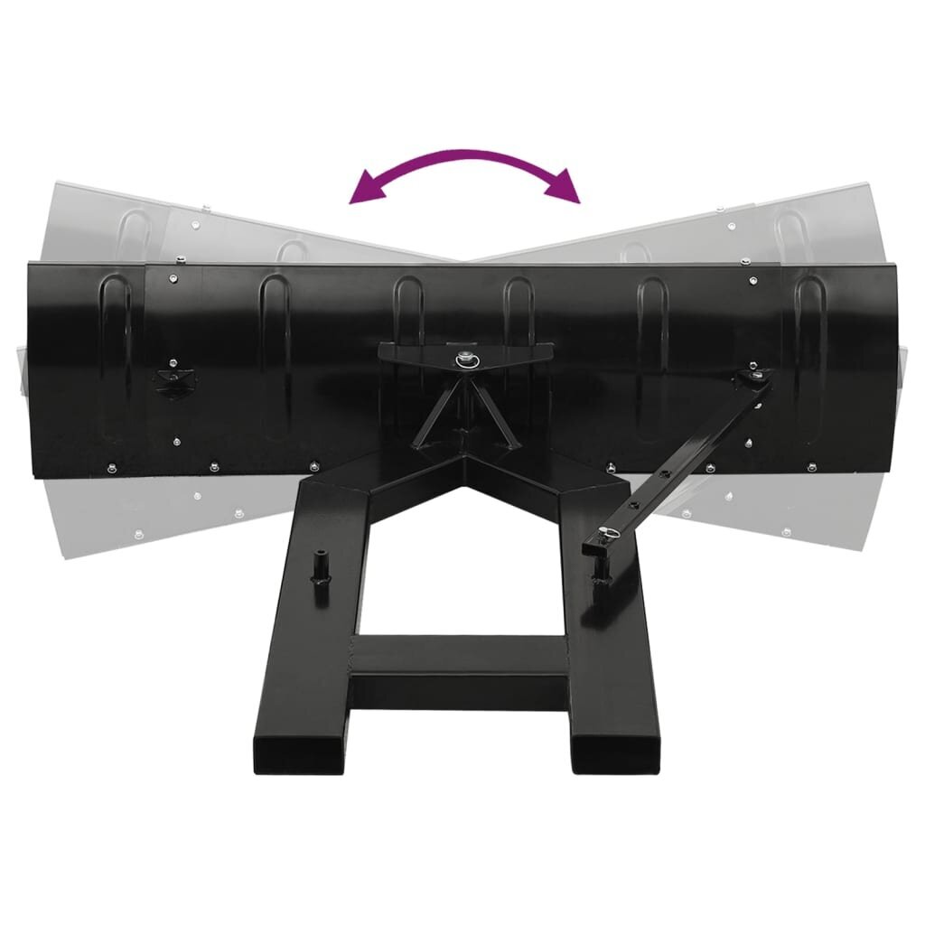 vidaXL lumesahk kahveltõstukile, 150 x 38 cm, must hind ja info | Lumepuhurid | kaup24.ee
