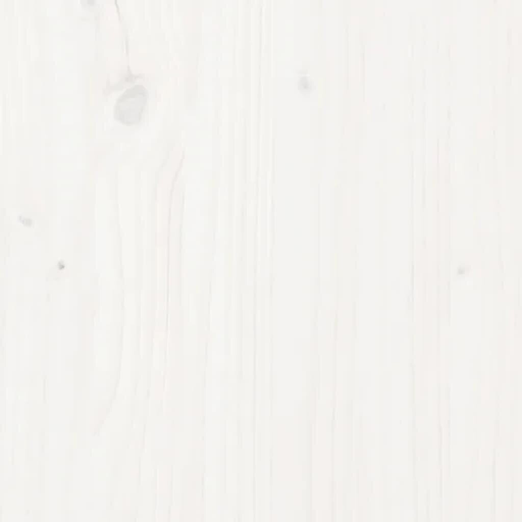 vidaXL pesukast, valge, 88,5 x 44 x 76 cm, männipuit цена и информация | Vannitoa sisustuselemendid ja aksessuaarid | kaup24.ee