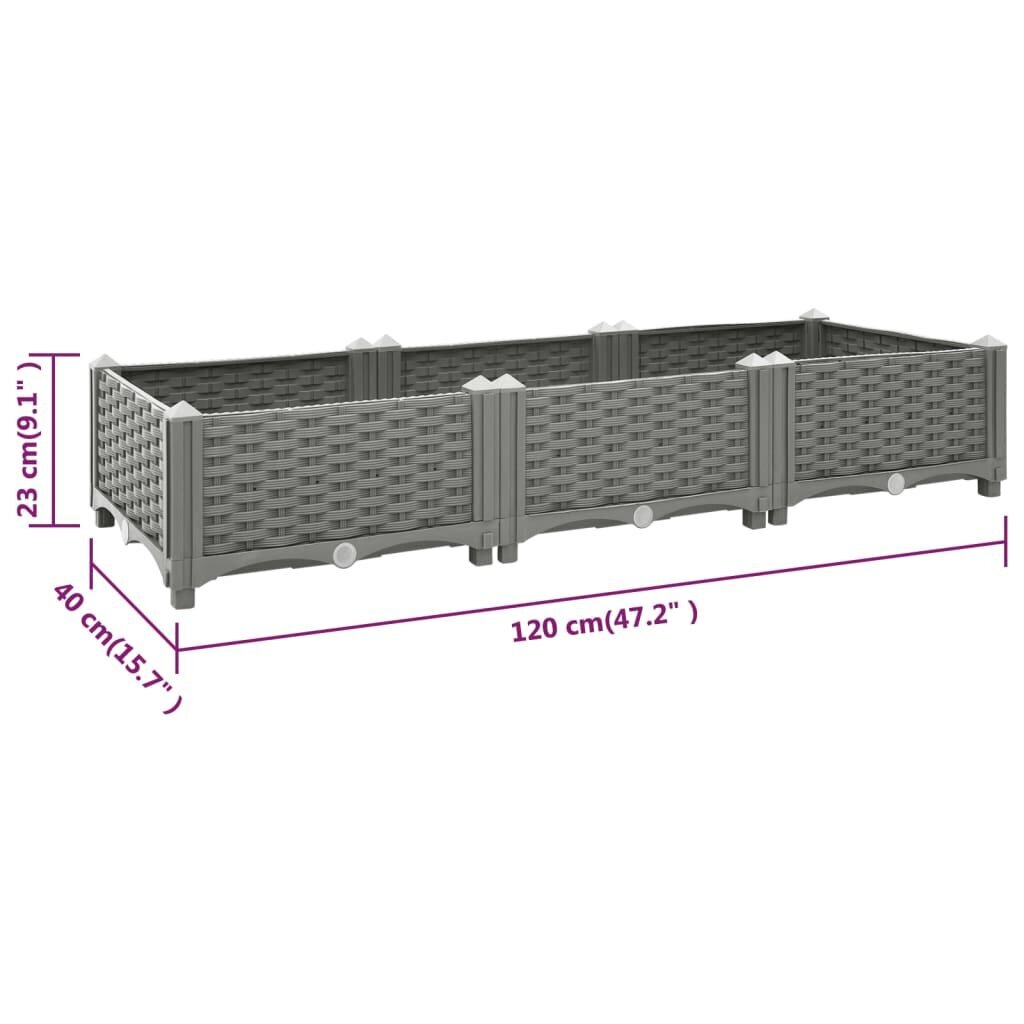 Taimekast 120x40x23cm цена и информация | Lillekastid | kaup24.ee