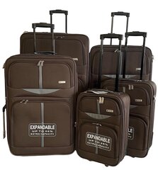 Keskmine reisikohver Airtex Worldline marron, 521/M цена и информация | Чемоданы, дорожные сумки | kaup24.ee