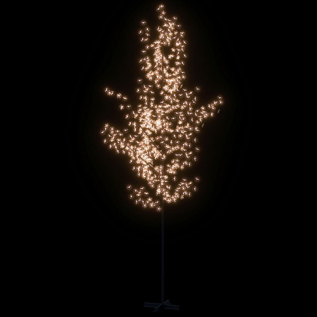 vidaXL kirsiõitega LED-puu, soe valge, 672 LEDi, 400 cm цена и информация | Jõulukaunistused | kaup24.ee