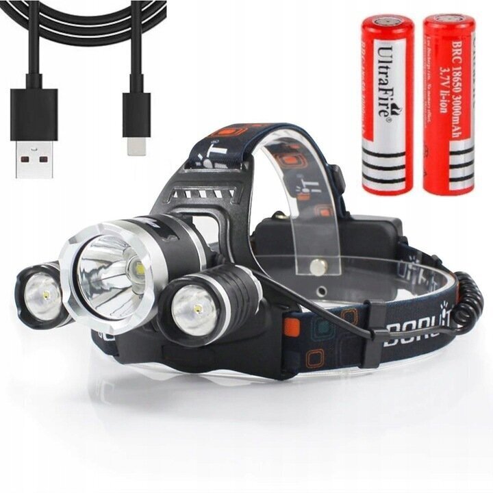 Võimas 3 X LED T6 CREE esilamp hind ja info | Valgustid ja lambid | kaup24.ee