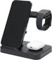 Juhtmeta laadija - 3 seadmele (iPhone / Android, Airpods, Apple Watchi laadija) hind ja info | Mobiiltelefonide laadijad | kaup24.ee