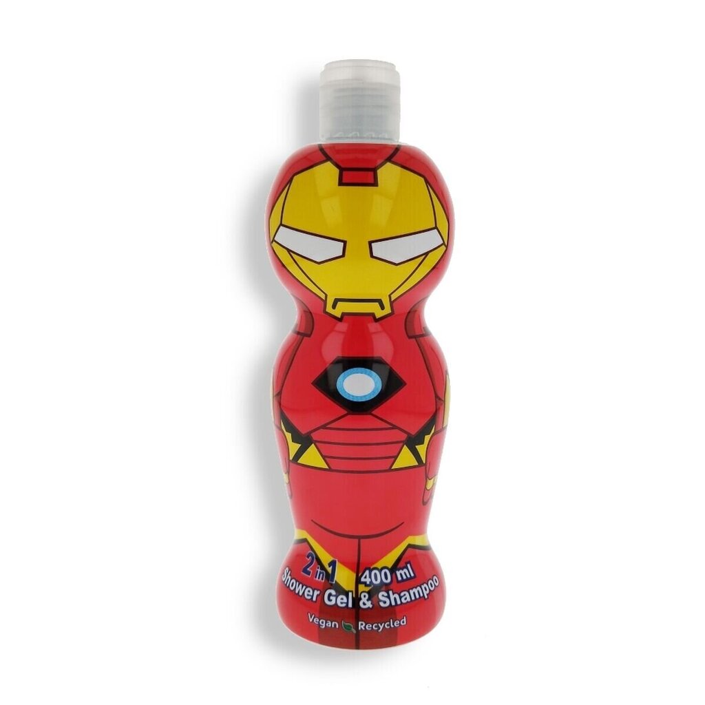 Kaks ühes geel ja šampoon Spiderman Iron Men (400 ml) hind ja info | Laste ja ema kosmeetika | kaup24.ee