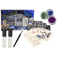 Tattoo Kit Glitter Templates Party hind ja info | Laste aksessuaarid | kaup24.ee