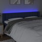 vidaXL LED-voodipeats, sinine, 183x16x78/88 cm, kangas цена и информация | Voodid | kaup24.ee