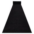 Rugsx ковровая дорожка Karmel, чёрная, 60 см