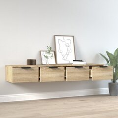 vidaXL seinakapid, 2 tk, Sonoma tamm, 68 x 30 x 20 cm, tehispuit цена и информация | Шкафчики в гостиную | kaup24.ee