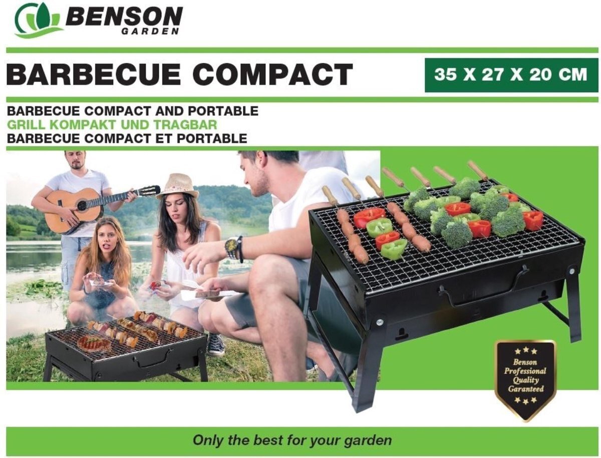 Kaasaskantav grill Benson Barbecue Compact цена и информация | Grillid | kaup24.ee