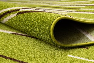 Rugsx ковровая дорожка Heat-Set Fryz Neli, зелёная, 90 см цена и информация | Ковры | kaup24.ee
