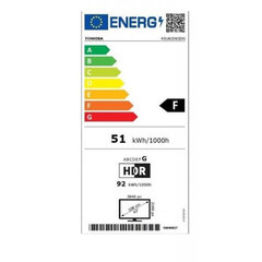 Toshiba ТЕЛЕВИЗОР LCD 43"/43UA2D63DG TOSHIBA цена и информация | Toshiba Бытовая техника и электроника | kaup24.ee