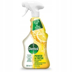 Очиститель поверхностей Dettol Citrus, 500мл цена и информация | Очистители | kaup24.ee