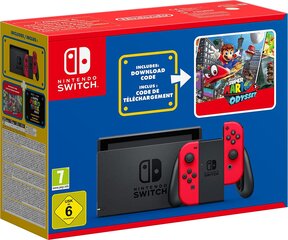 Nintendo Switch + Super Mario Odyssey (pack MARIO DAY) цена и информация | Игровые приставки | kaup24.ee