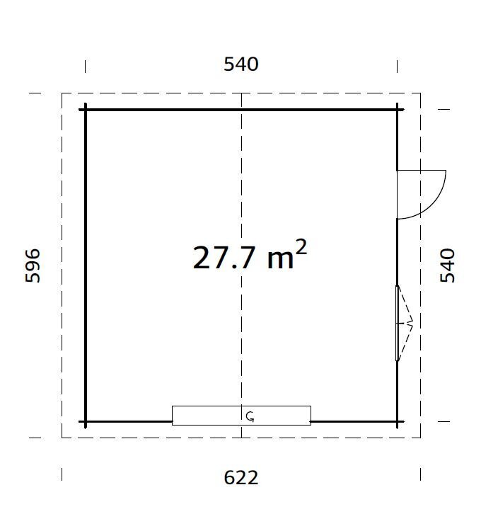Garaaž Roger 27,7 m² tõsteuksega pruuni puidukaitsega hind ja info | Kuurid ja aiamajad | kaup24.ee