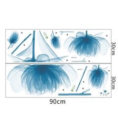 Sisustuskleebis lootoseõied, sinised цена и информация | Декоративные наклейки | kaup24.ee