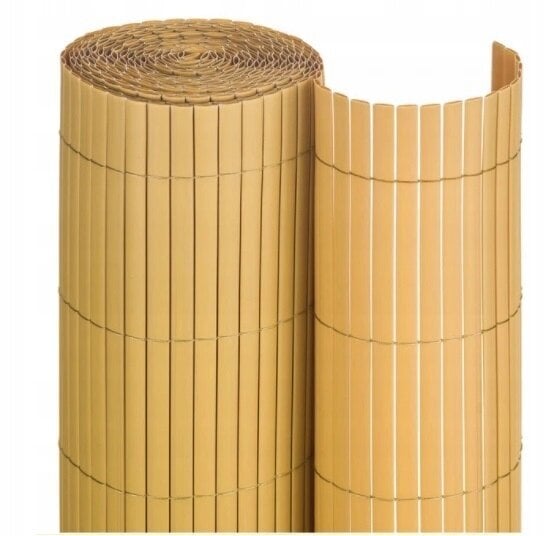Rõdu/terrassi päikesekaitse - vari Plast PVC, 0,9x4m bambuse värv цена и информация | Päikesevarjud, markiisid ja alused | kaup24.ee