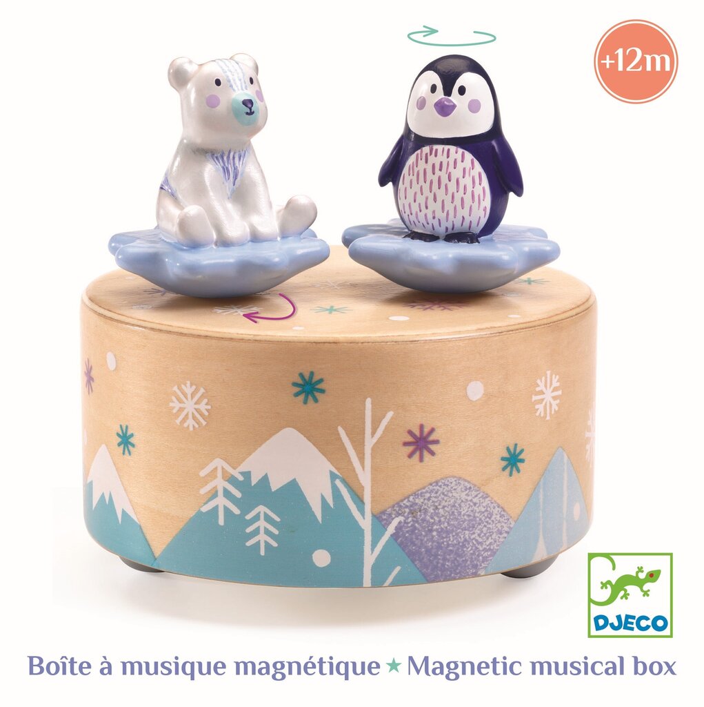 Magnetiline muusikakast Jääkaru ja pingviin Djeco, DJ06063 цена и информация | Imikute mänguasjad | kaup24.ee