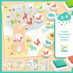 Набор для творчества со штампами - Лесные животные DJECO DJ09953 цена и информация | Развивающие игрушки и игры | kaup24.ee