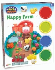 4 x 28g Happy Farm / Kid´s Rice Dough - массу для лепки цена и информация | Развивающие игрушки | kaup24.ee