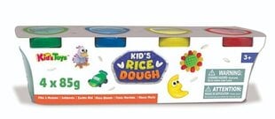 Voolimismass riisijahust Kid´s Dough, 4 x 85g цена и информация | Развивающие игрушки | kaup24.ee