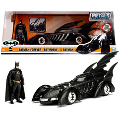 Metallist auto + figuur DC Comics Batman Forever Batmovil цена и информация | Игрушки для мальчиков | kaup24.ee