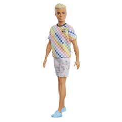 Кукла Кен "Модник" в клетчатой футболке GRB90 цена и информация | Игрушки для девочек | kaup24.ee